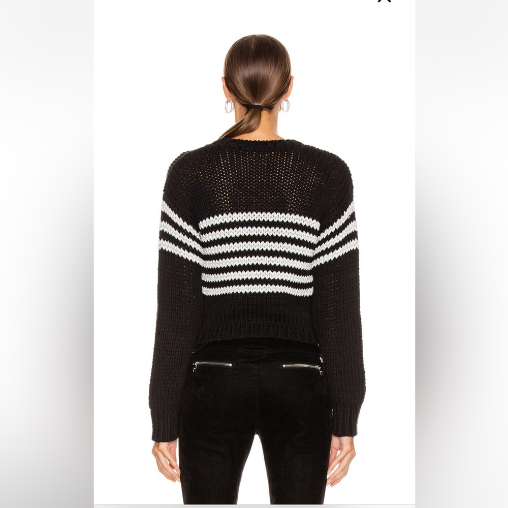 Rta Rory Metallic Stripe Sweater - image 2